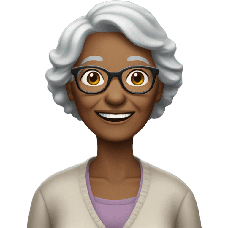 granny smiling emoji