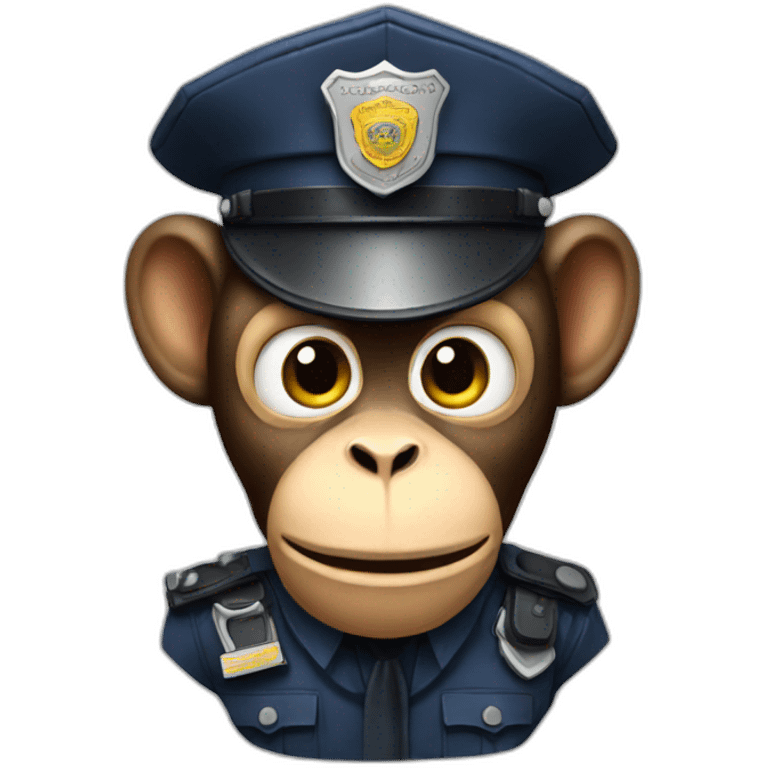 police monkey emoji