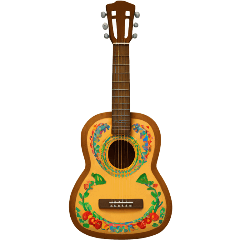 mexican arts and crafts guitar emoji