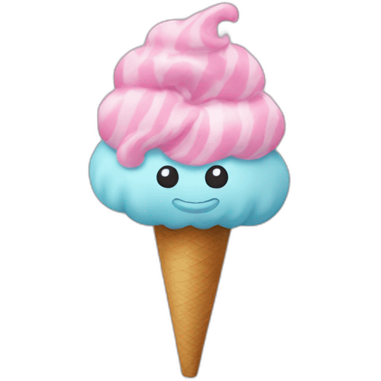 Zebraeats cotton candy emoji