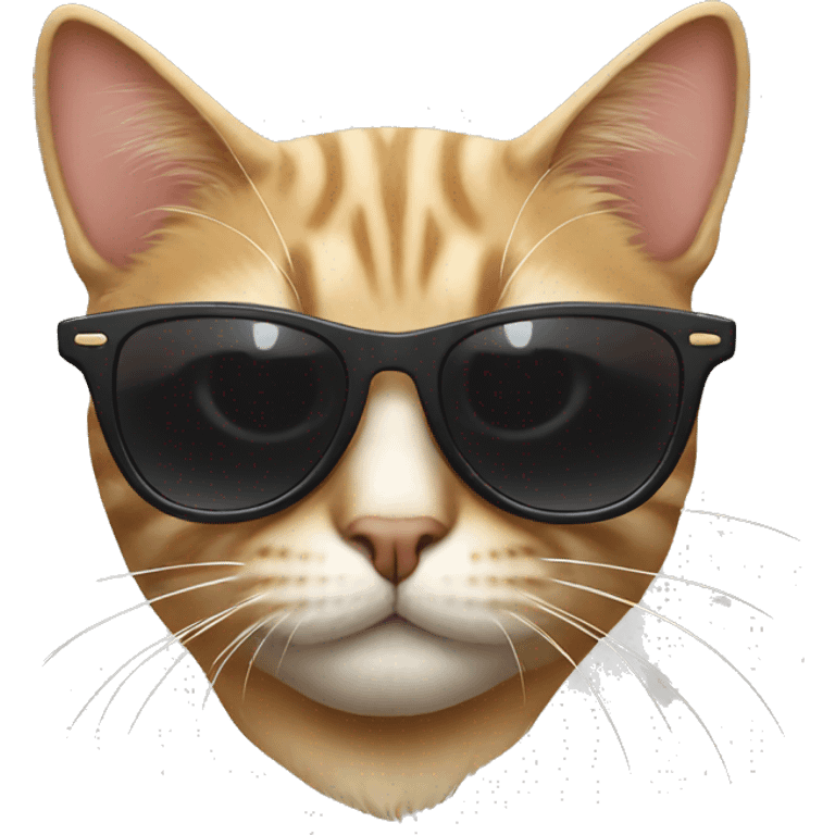 Cat wearing sunglasses  emoji