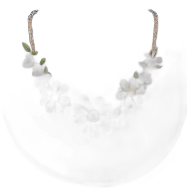 flower necklace emoji