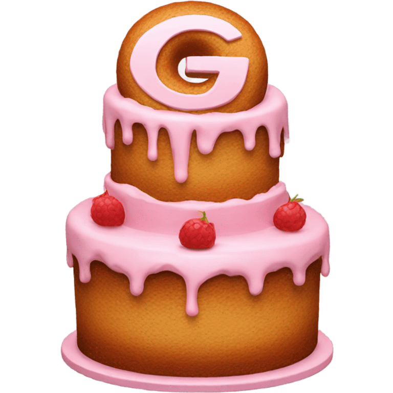 Cake with the letter G emoji