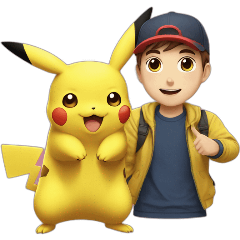 Pikachu avec mrbeast emoji