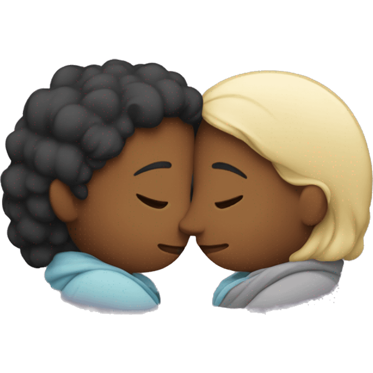 Two people cuddling  emoji