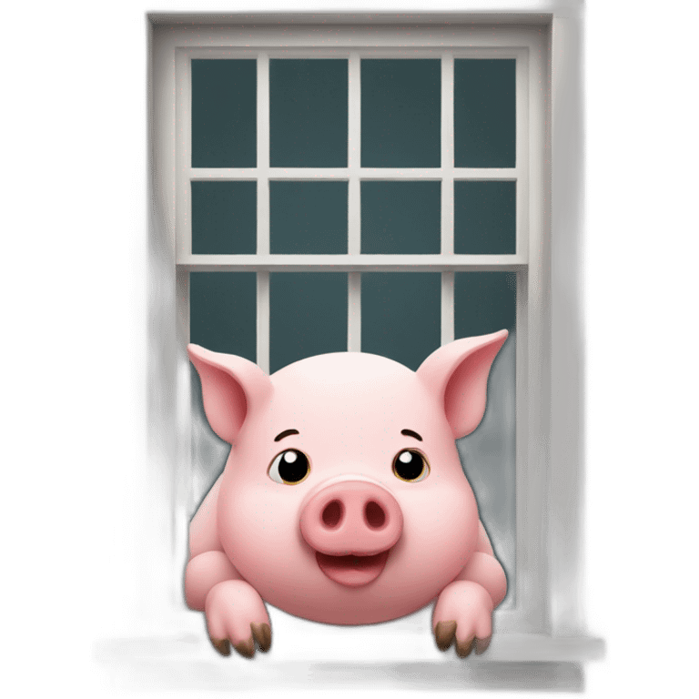 pig in the window emoji