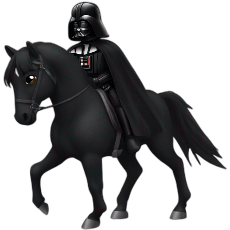 Dark vador sur un poney emoji