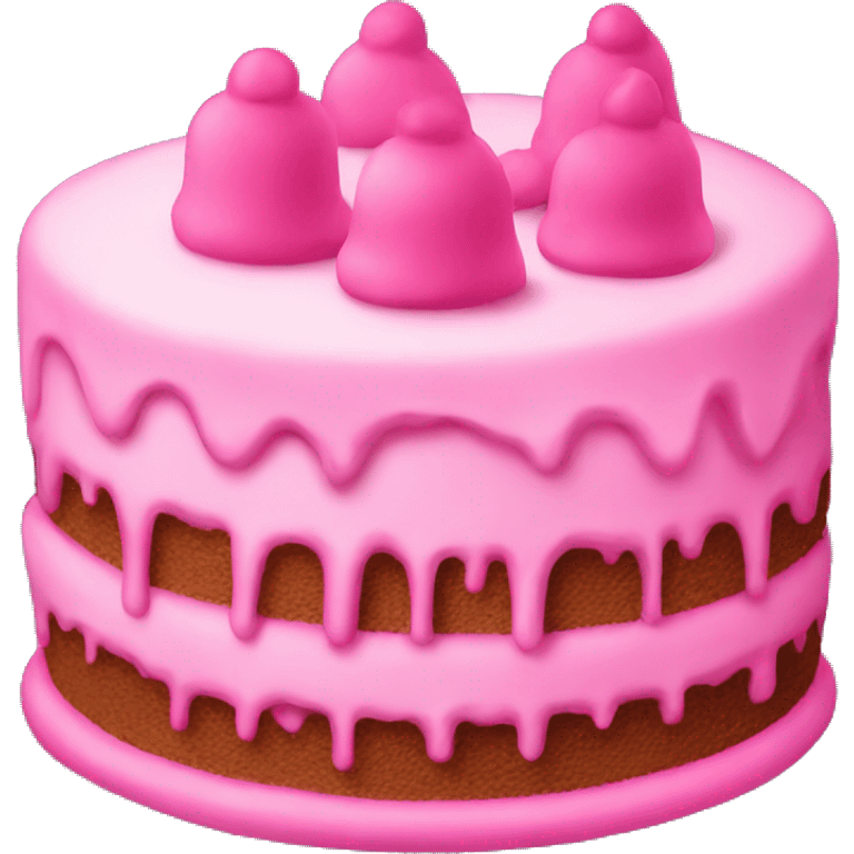 pink cake emoji