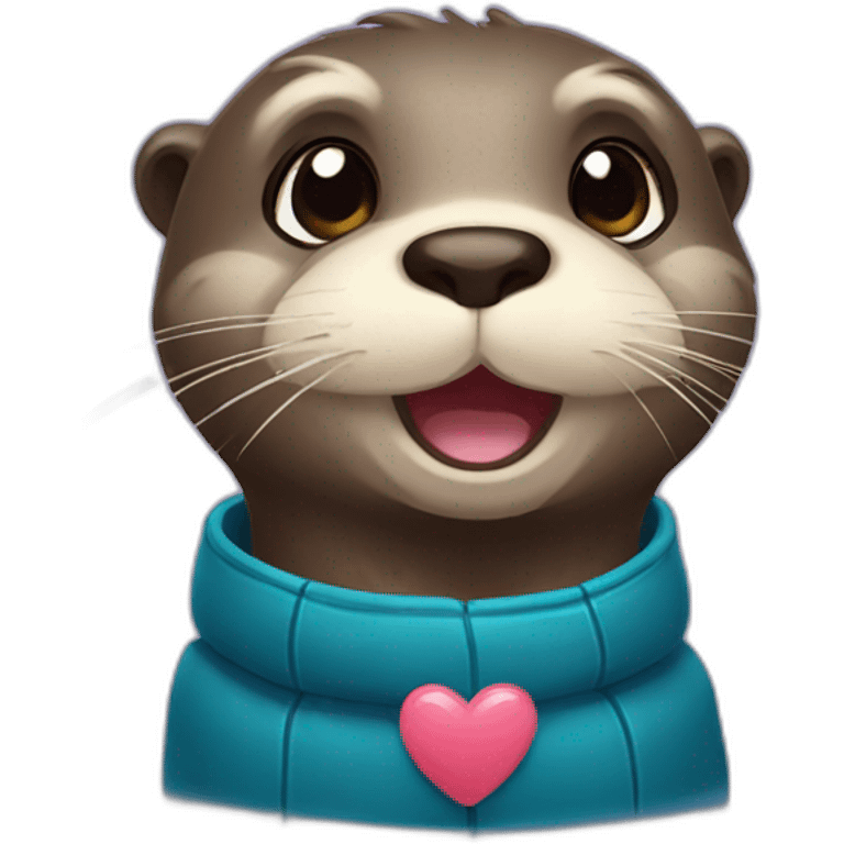 otter with heart eyes emoji