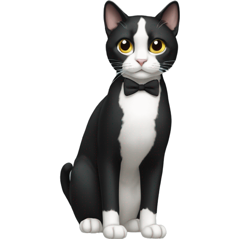 Tuxedo Cat Breed Full Body emoji