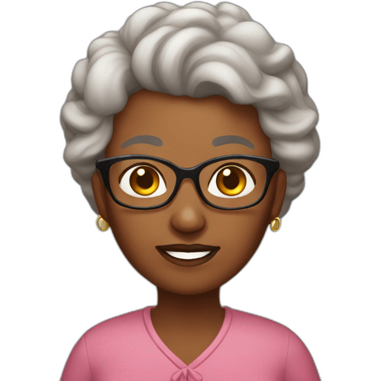 grandma brown skin emoji