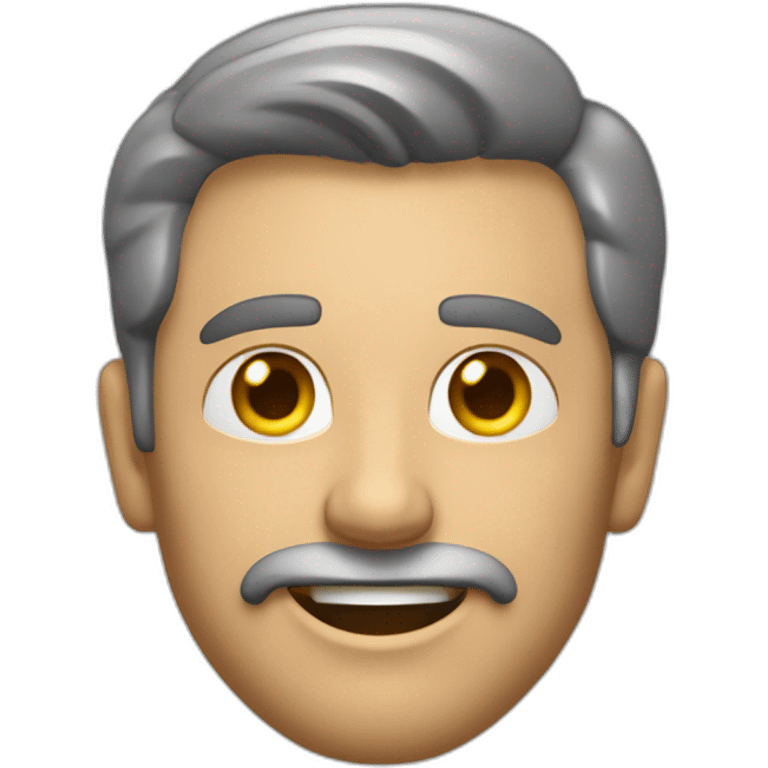 Hombre de acero radiante emoji