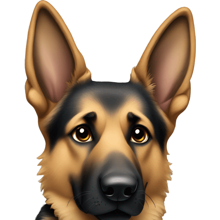 german shepherd that doesn’t have pointy ears emoji