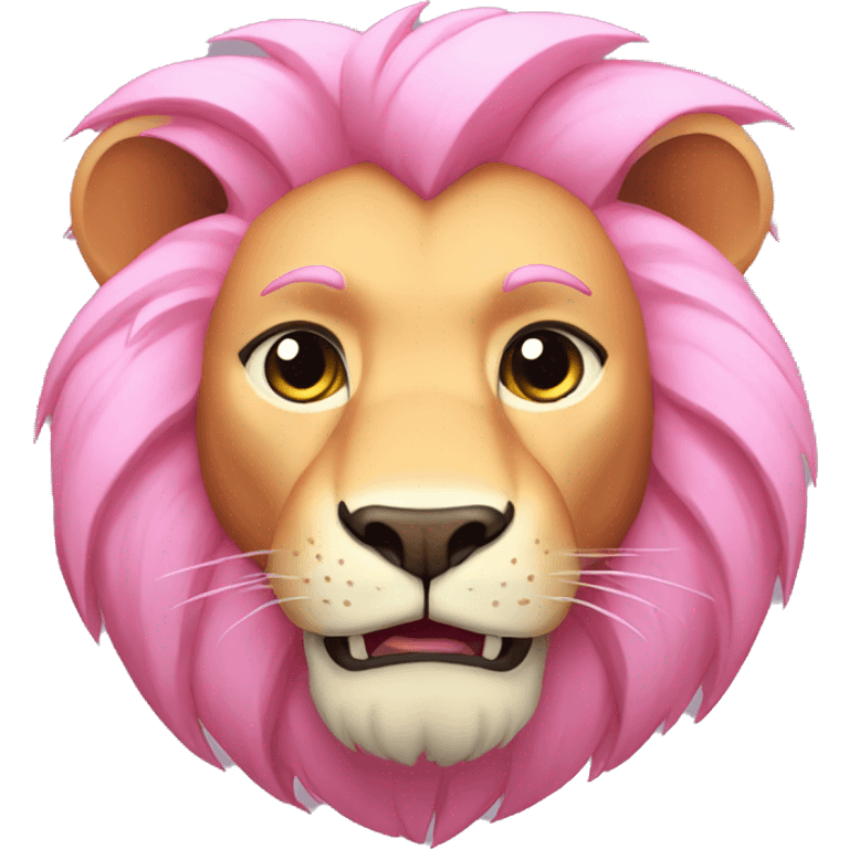 Pink Cartoon Lion from Steven Universe emoji