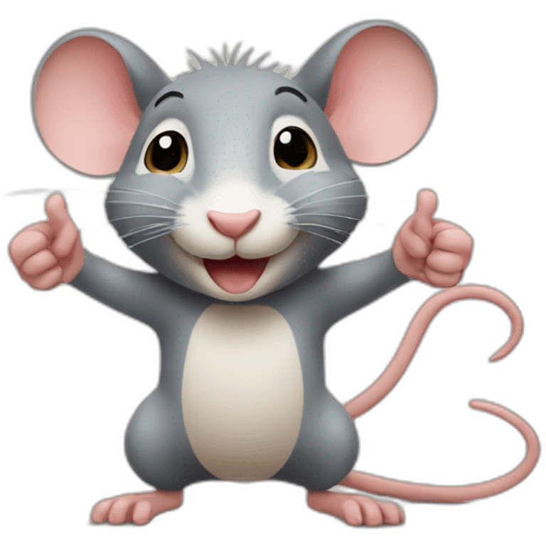 Rat with thumbs up emoji