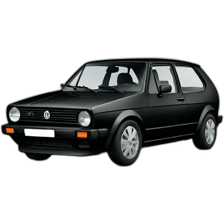 Volkswagen Golf universal 7 black emoji