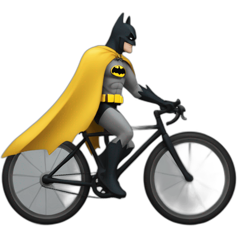 Batman en bicicleta con el nombre de Jorge emoji