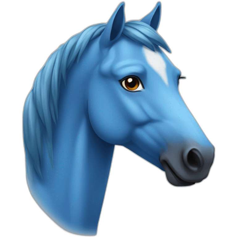 blue horse emoji