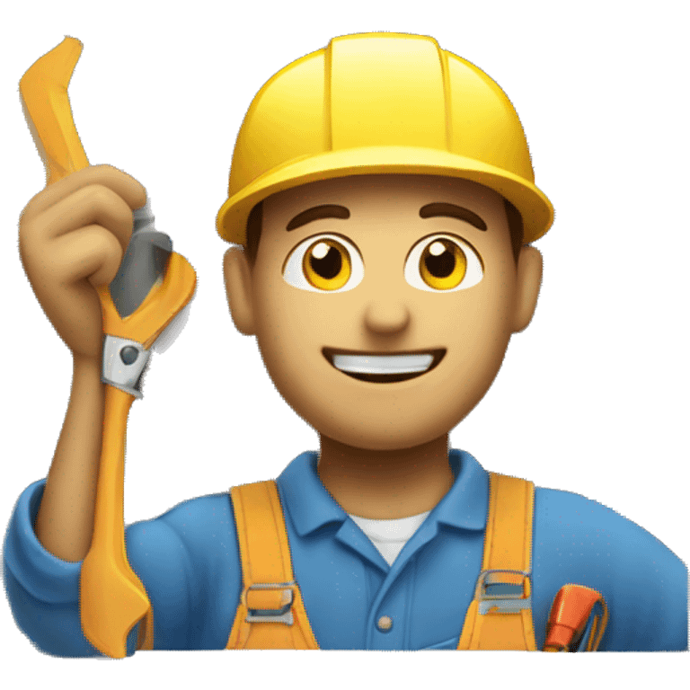 repair specialist repairing a window emoji