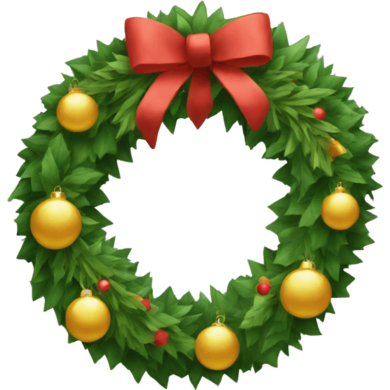 Wreath Christmas emoji