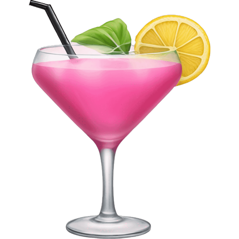 Pink cocktail in a cocktail glass emoji