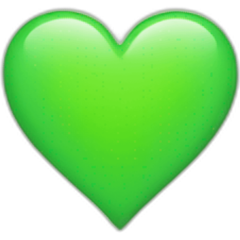 Light Green heart emoji