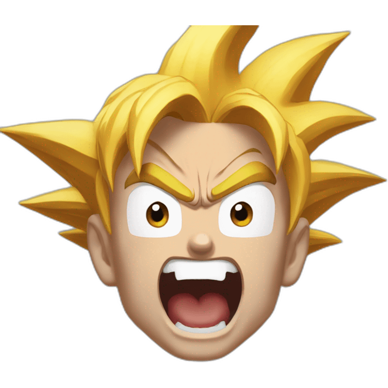 goku super saiyan scream emoji