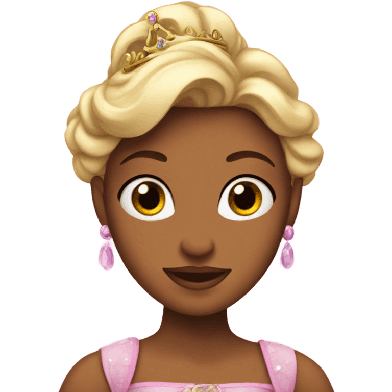 princess Disney with a pink iphone emoji