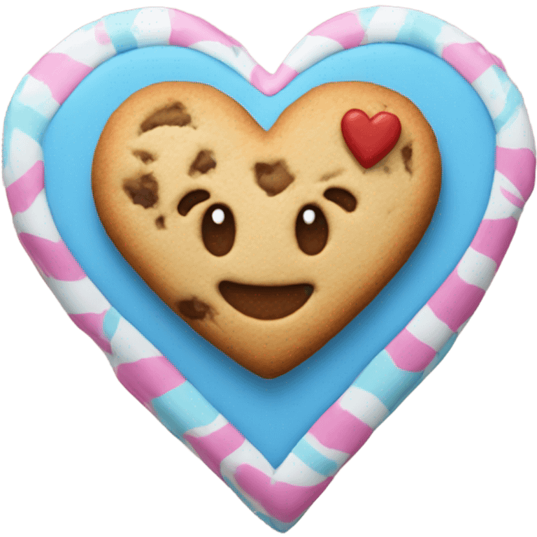 cookie heart with anchor emoji