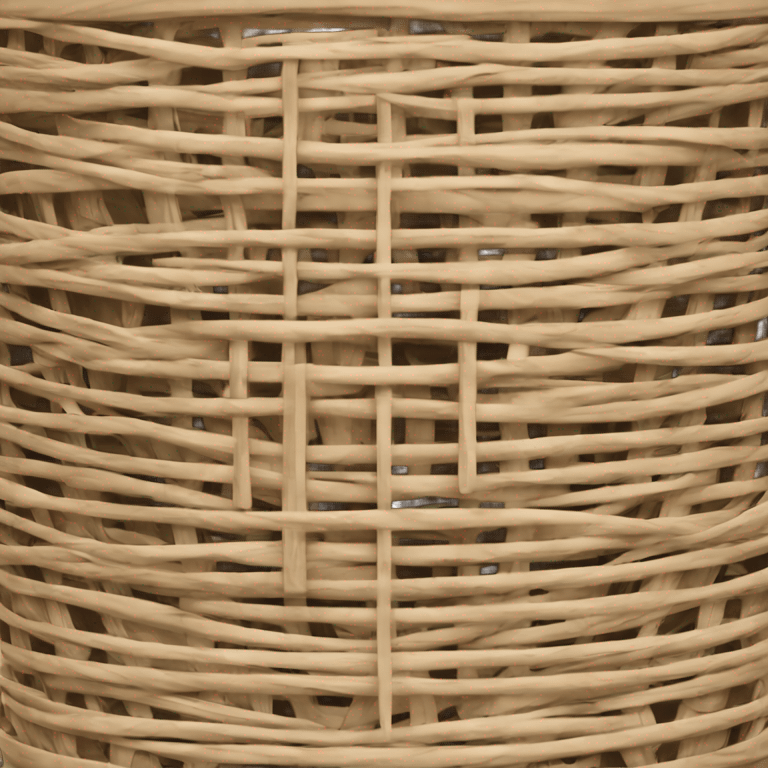 Rattan laundry basket  emoji