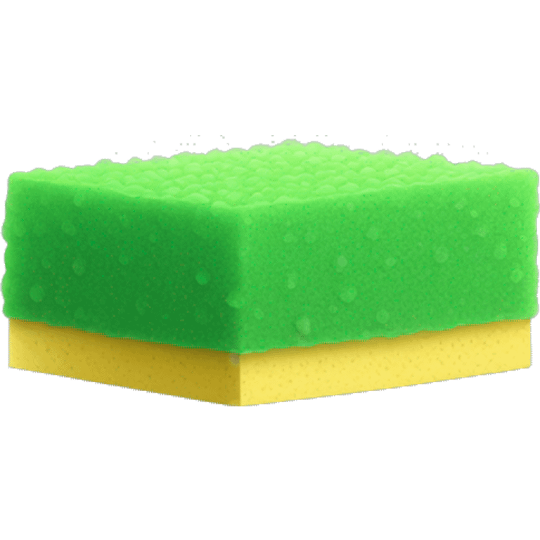 green squared thin dish sponge emoji