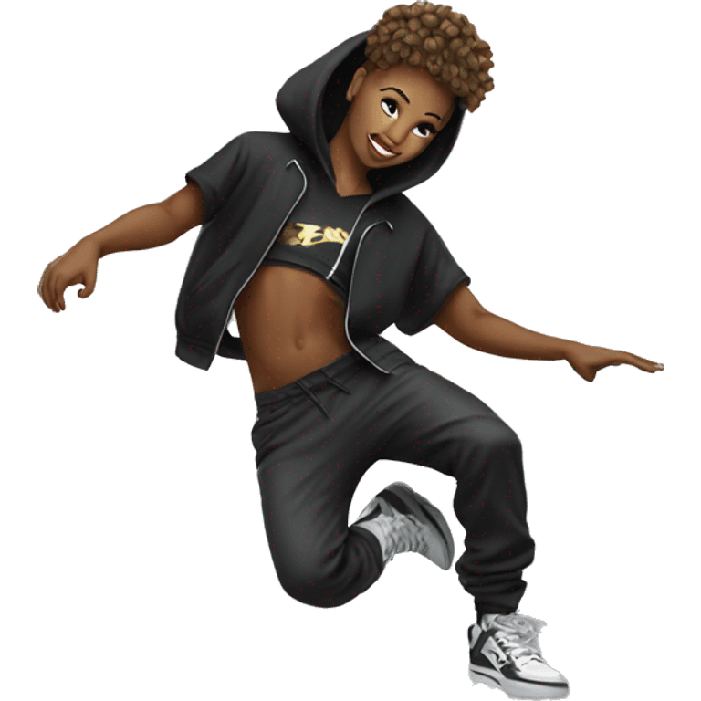 Hip hop dancer emoji