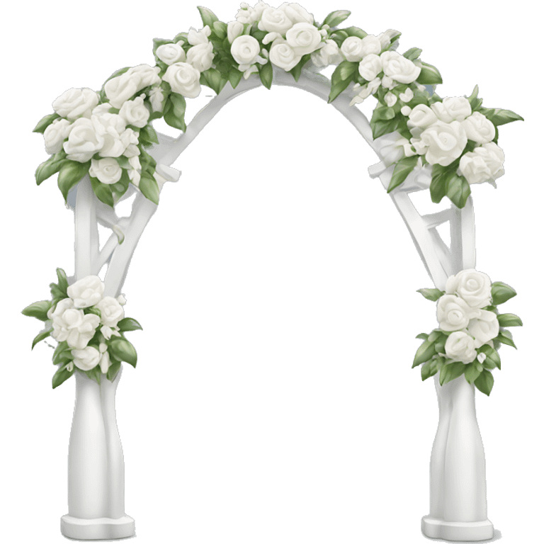 White wedding arch emoji