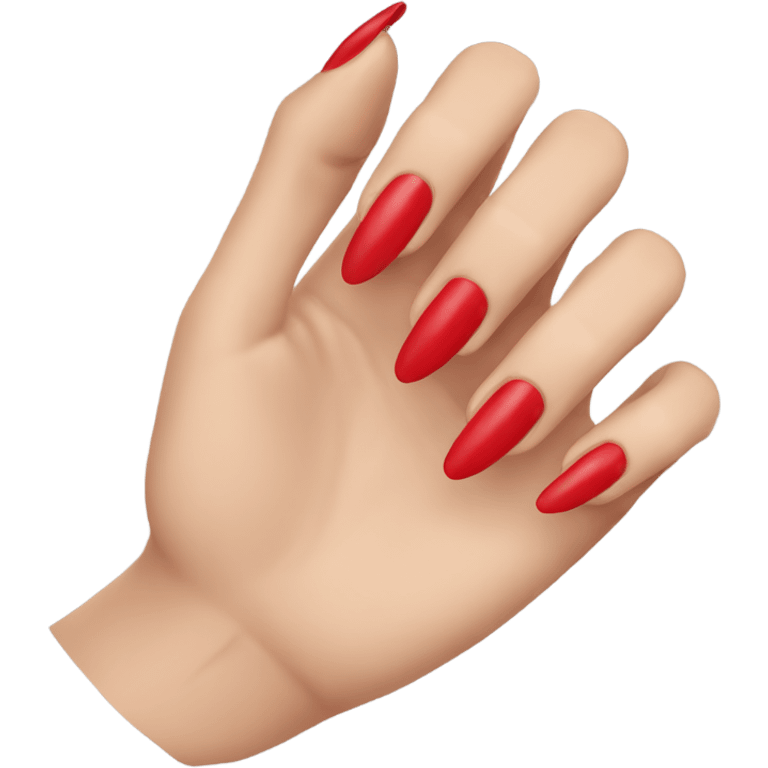 red nails  emoji