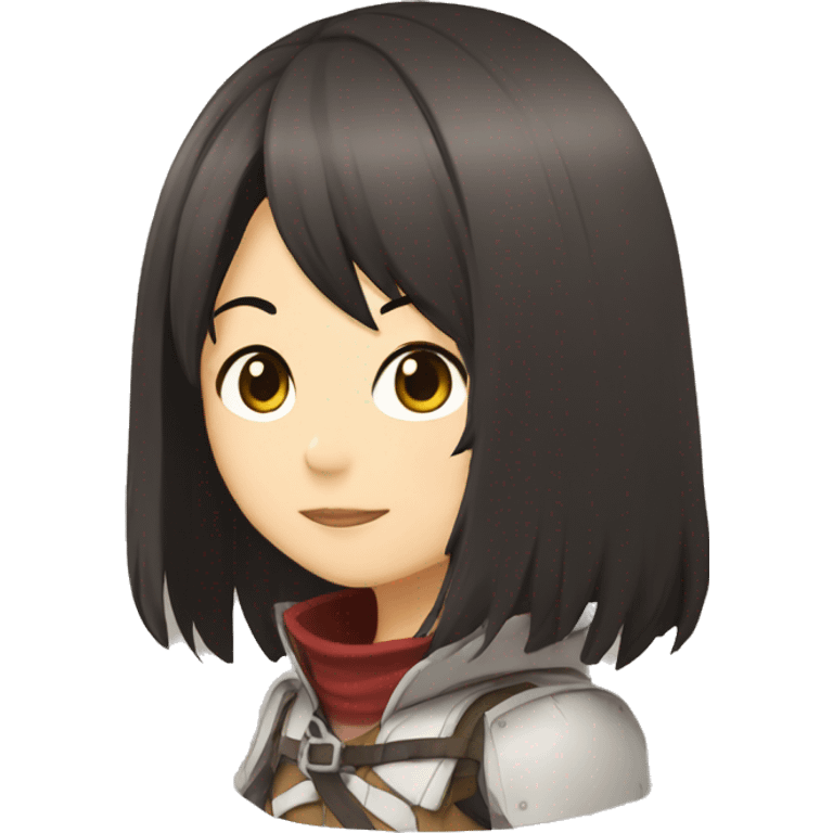 levei with mikasa emoji