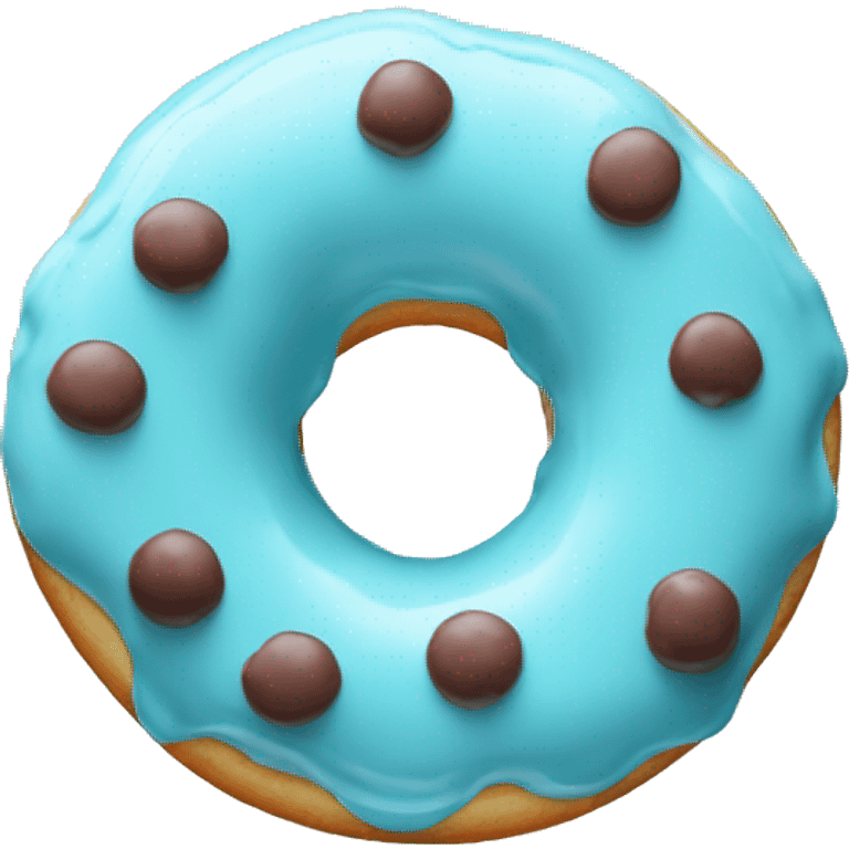 donut with light blue glaze emoji