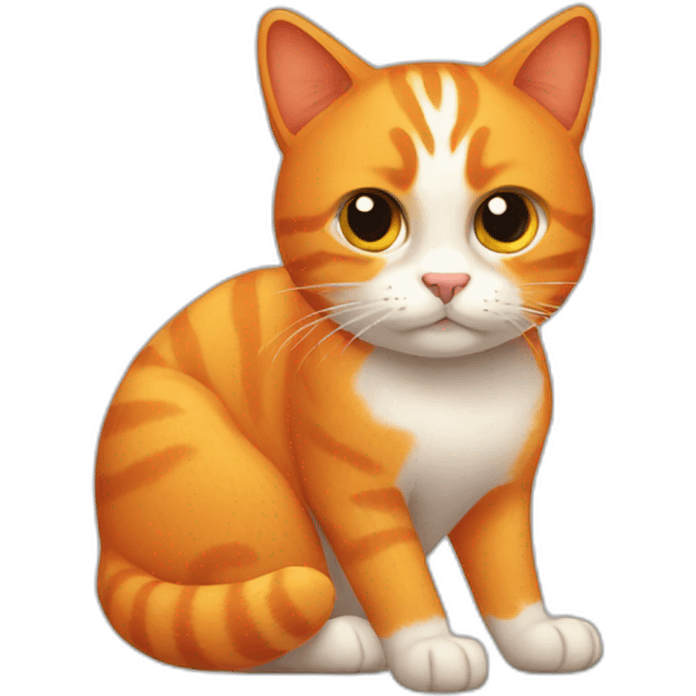 Orange cat emoji