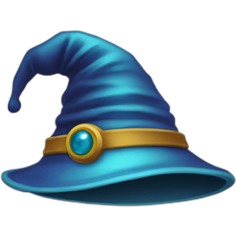 wizard hat on football emoji