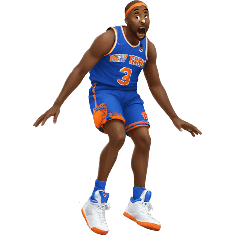 New York Knick falling  emoji