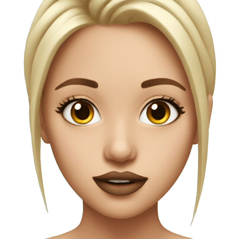 girl with lip filler emoji