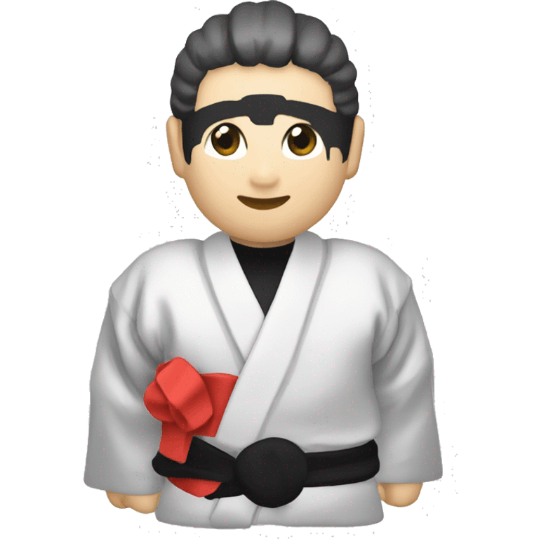 Kimono de karate color negro  emoji