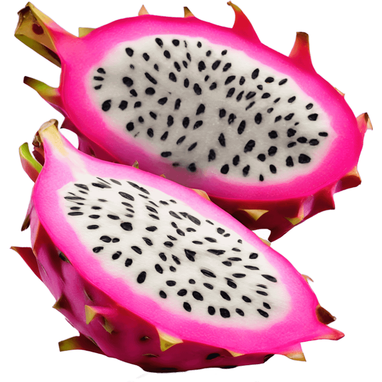 dragon fruit sliced in half  emoji