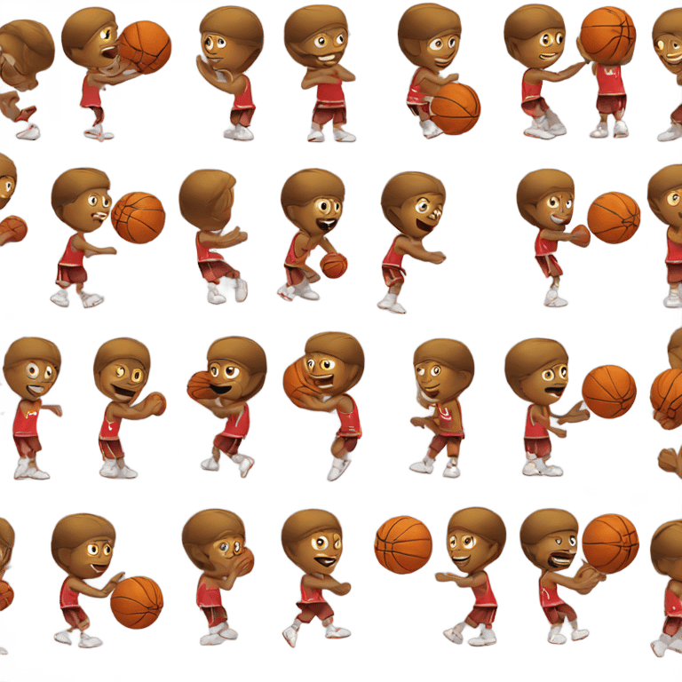 playing basketball  emoji