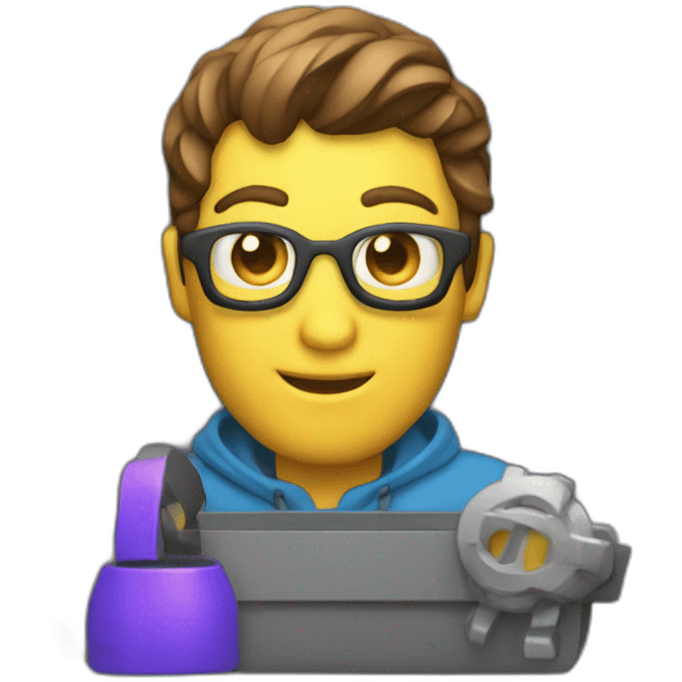 3D developer code window emoji