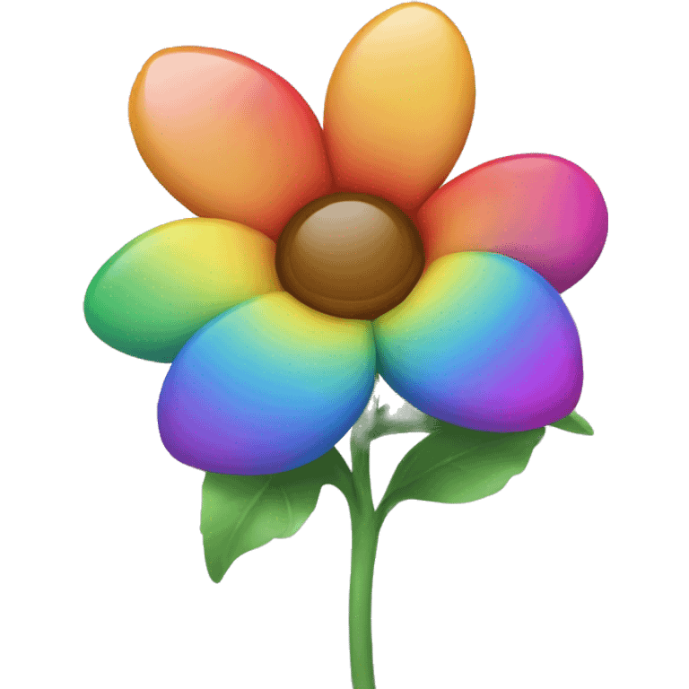 rainbow flower emoji