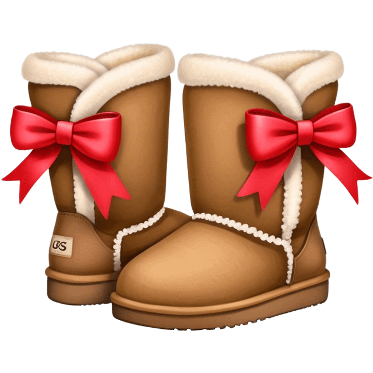 uggs with bow emoji