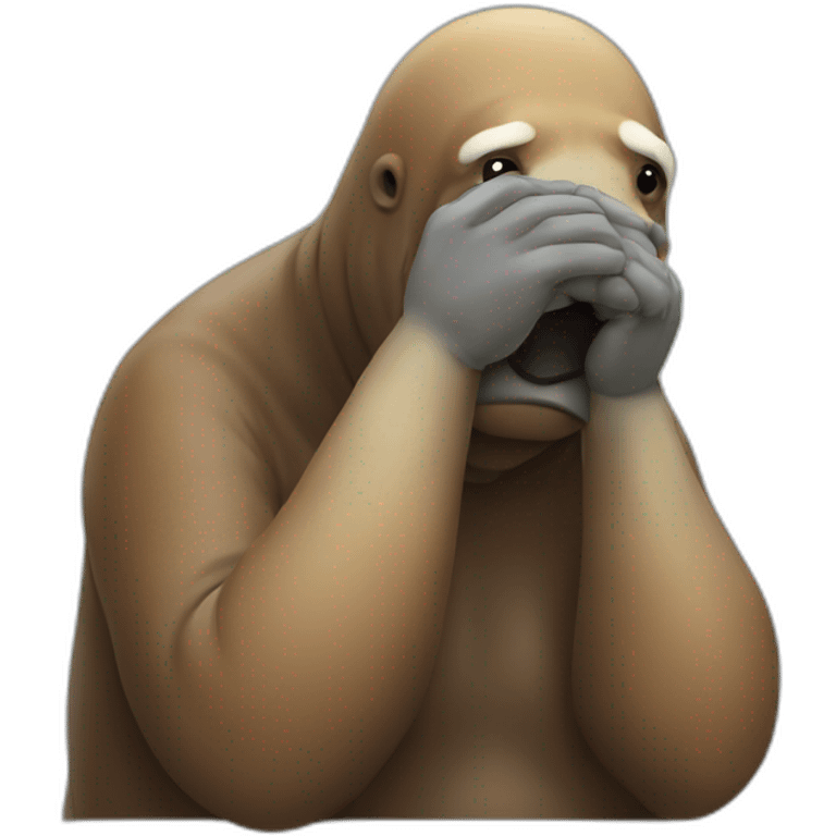 walrus facepalm emoji