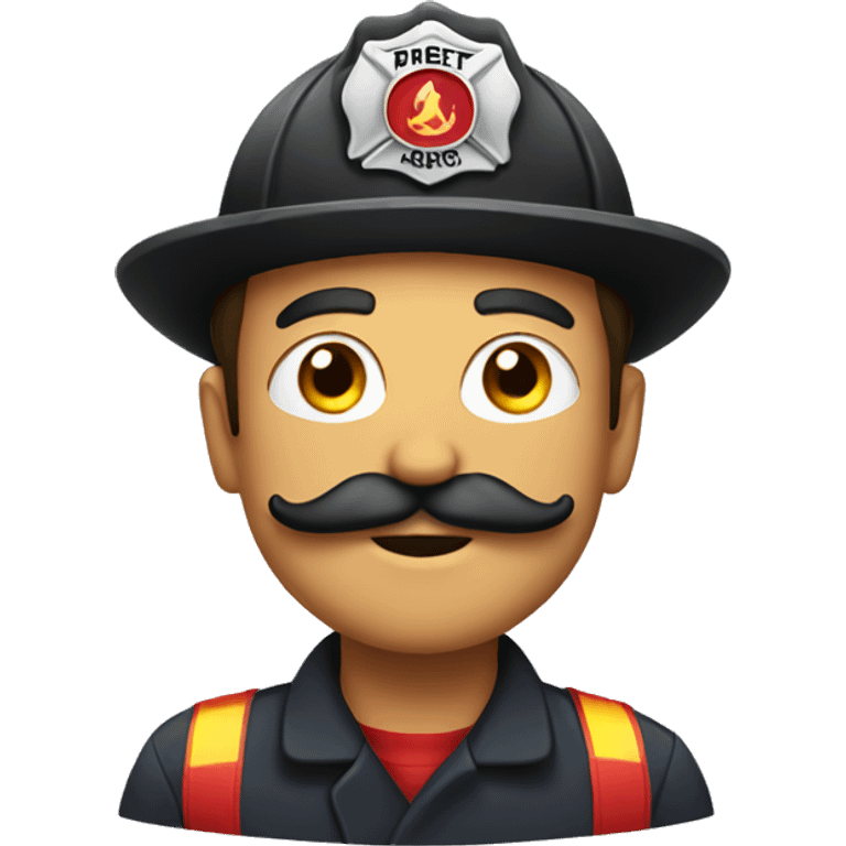 Firefighter with mustache  emoji