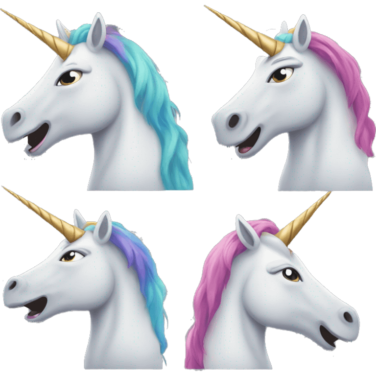 angry unicorn emoji