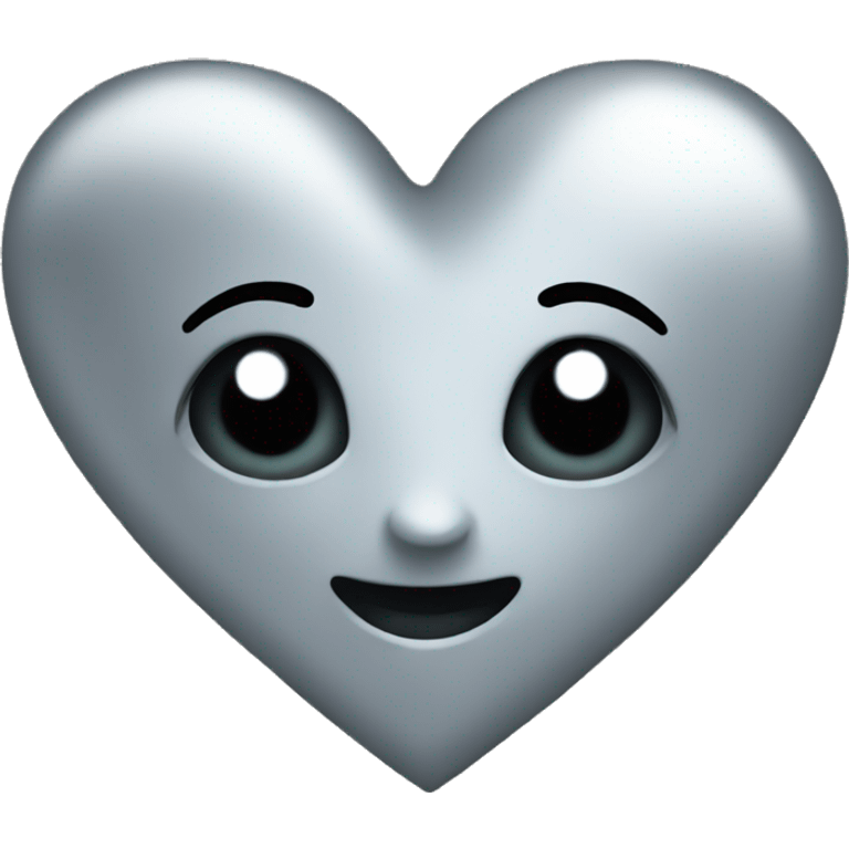 Silver heart emoji